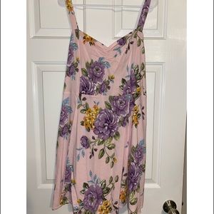 NWT. Forever 21. 2X Pink/Multicolor Woven dress.